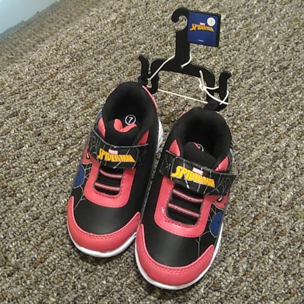 Baby boy Spiderman shoes size 7